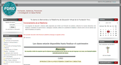 Desktop Screenshot of fundacionforo.aulainstitucional.com.ar